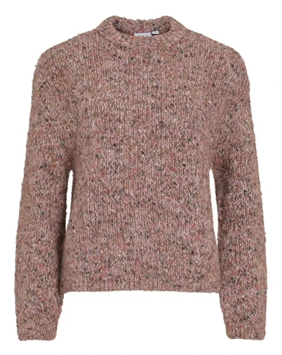 Vila - VILili O-Neck Strik - Nostalgia Rose/Multi